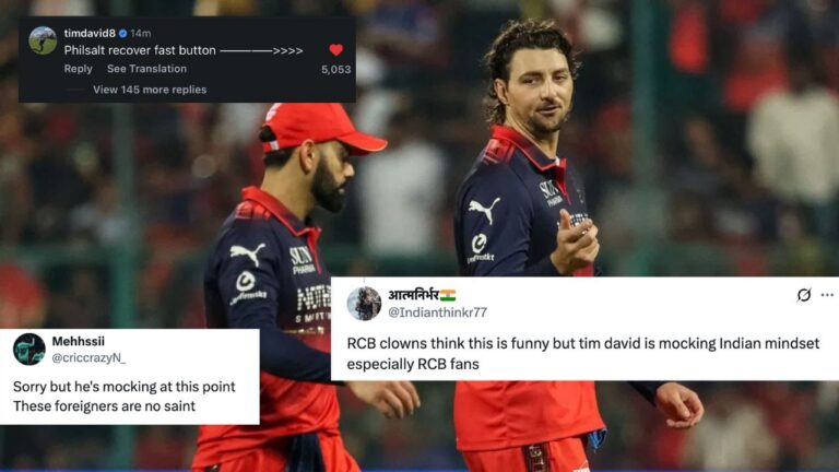 “Stop This Cringe”: Tim David Accused Of Racism Towards Indian Fans – Stop This Cringe: Tim David Accused Of Racism Towards Indian Fans