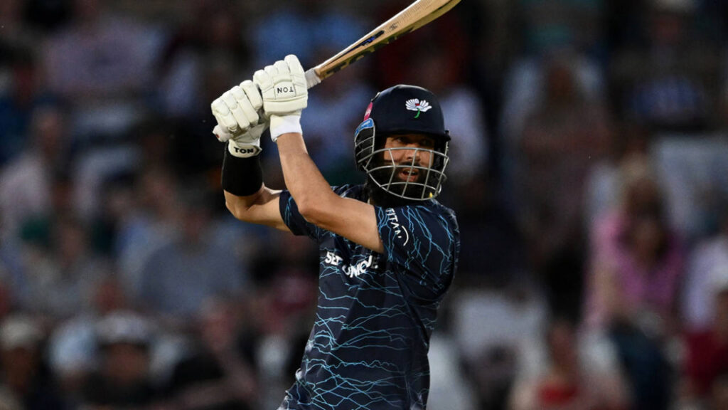 Hasan, Tye fireworks deny Derbyshire as Yorkshire go two from two – Vitality Blast: हसन अली और एंड्रयू टाई के तूफान में उड़ा डर्बीशायर, यॉर्कशायर की रोमांचक जीत
